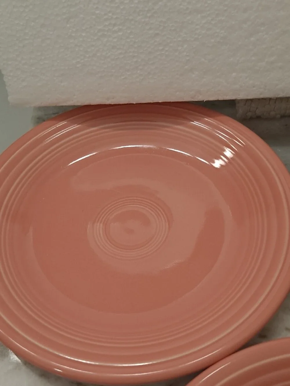 Homer Laughlin  FIESTA Coral Pink Dessert Plates and Bowls Set